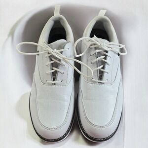 FootJoy DryJoys Premiere Series White Leather Golf Shoes Women's 6.5M Ortholite